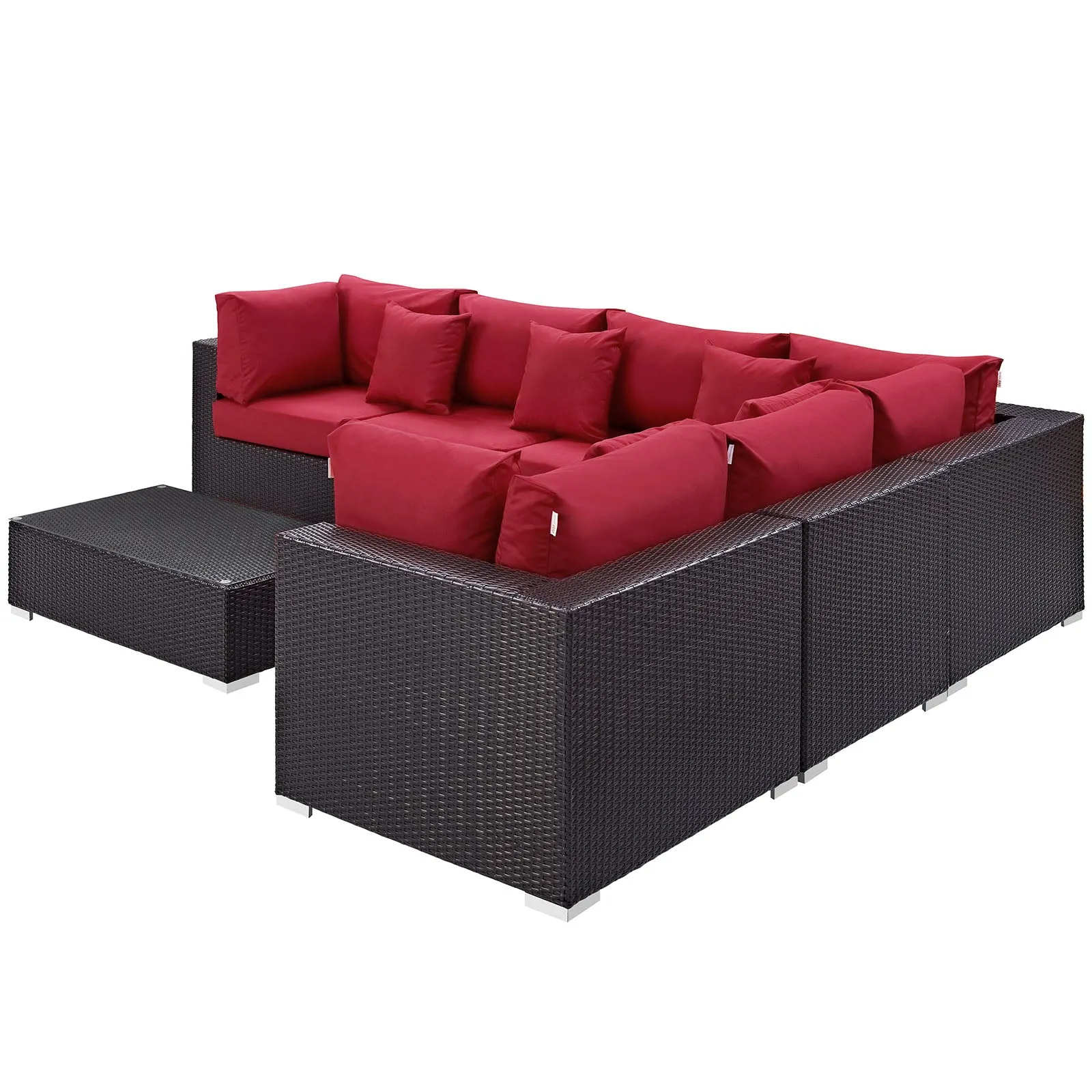 Convene 7 Piece Outdoor Patio Sectional Set by Modway