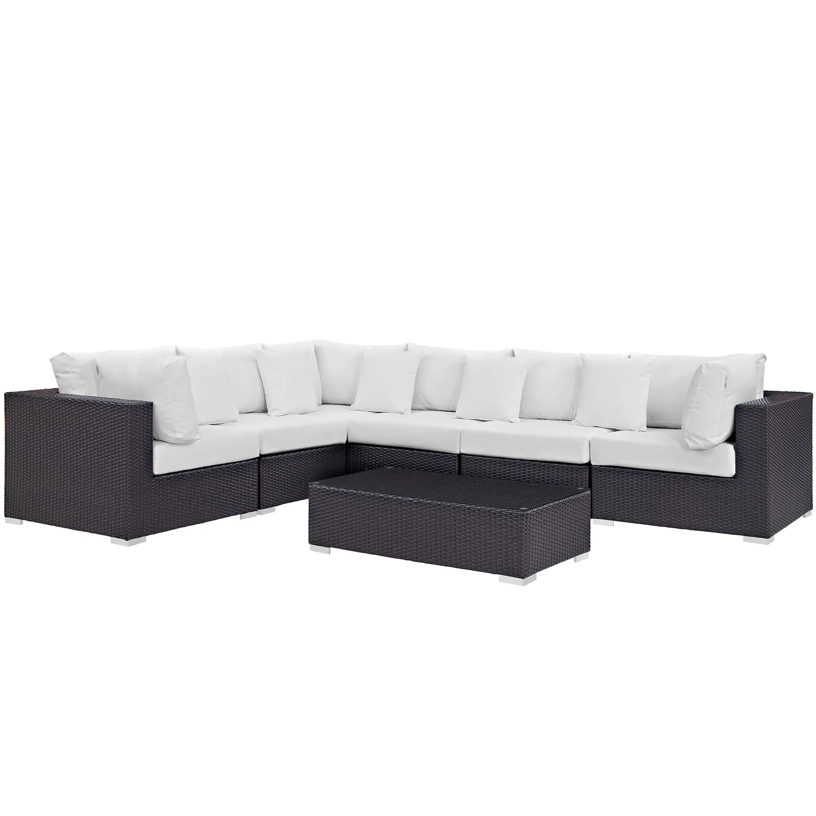 Convene 7 Piece Outdoor Patio Sectional Set by Modway