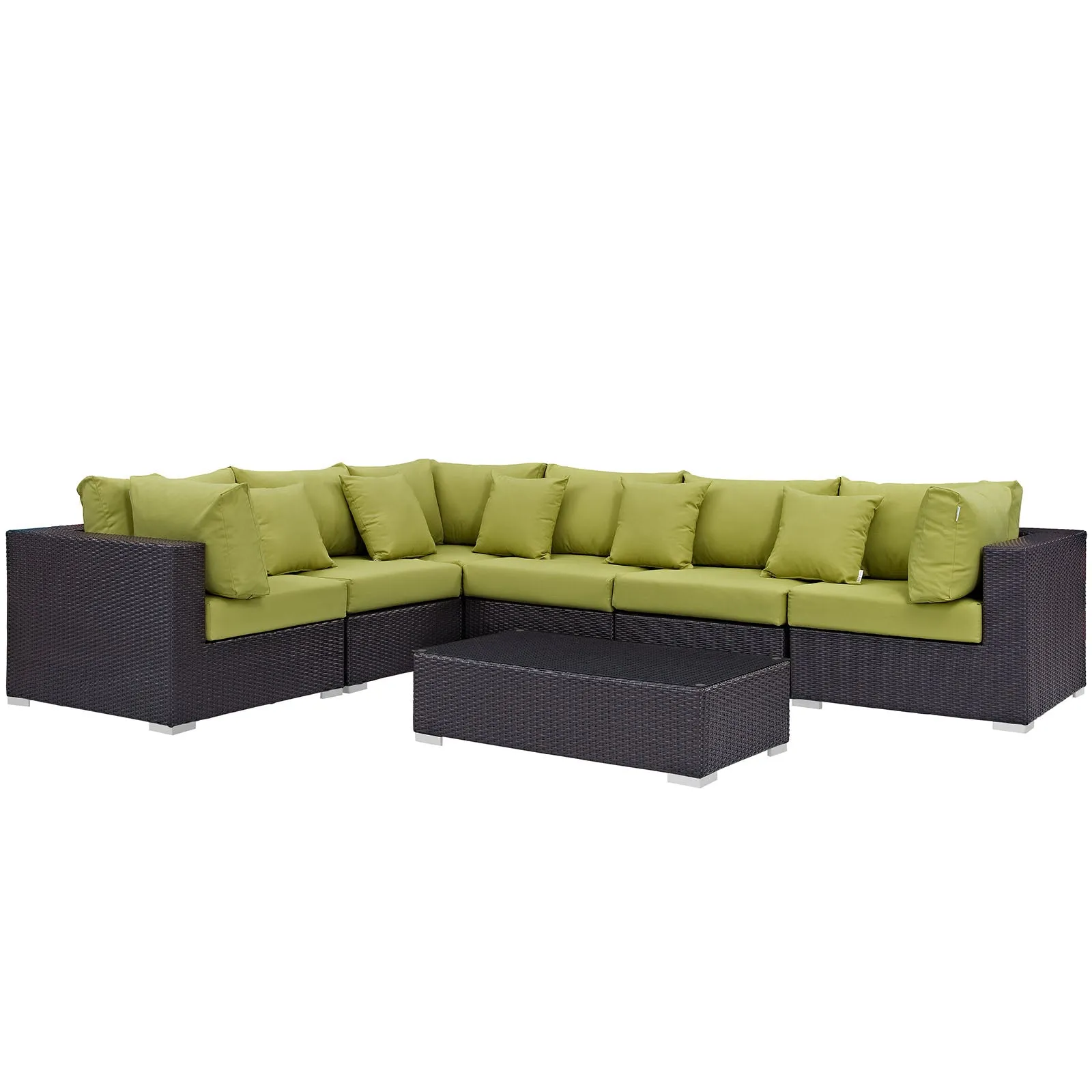 Convene 7 Piece Outdoor Patio Sectional Set by Modway