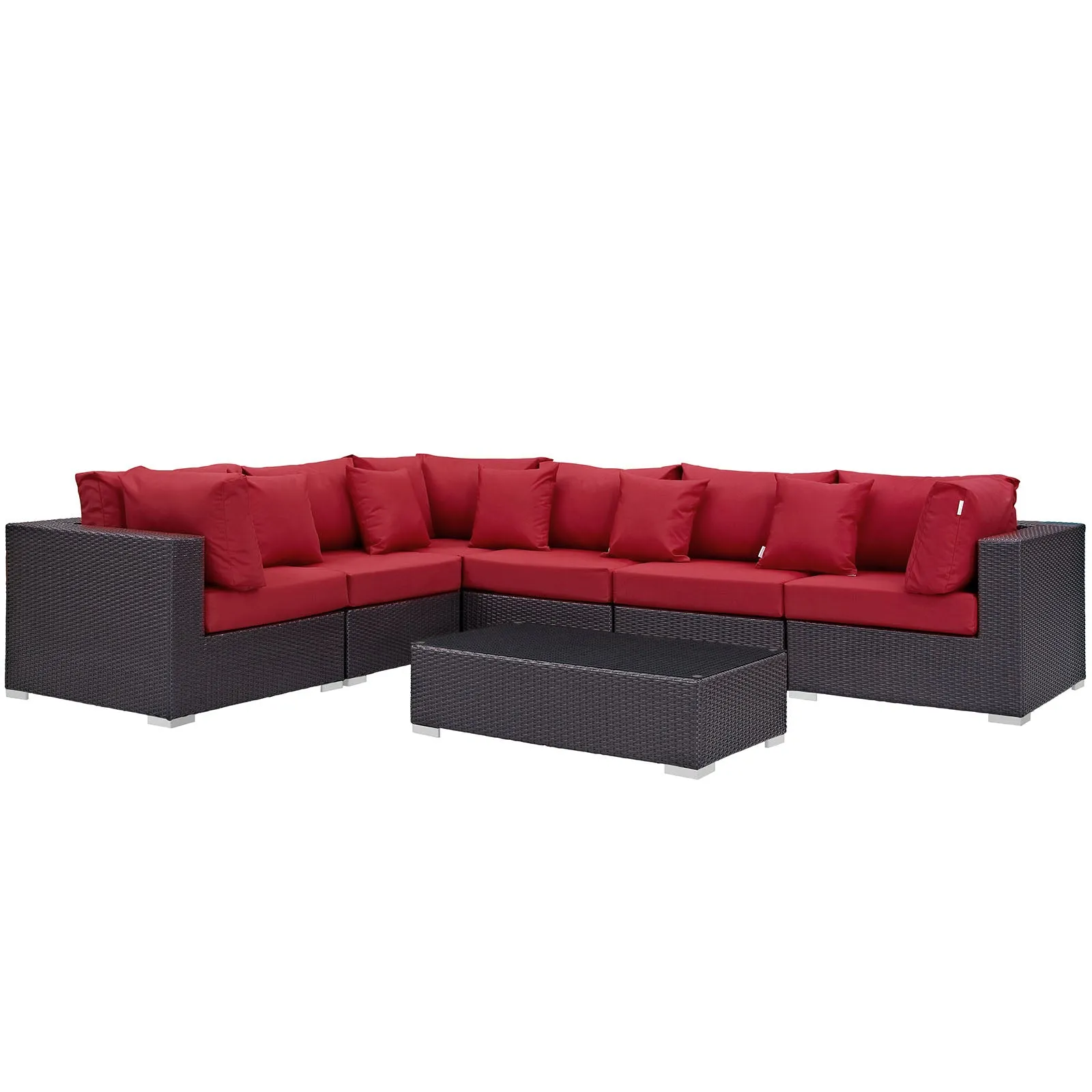 Convene 7 Piece Outdoor Patio Sectional Set by Modway