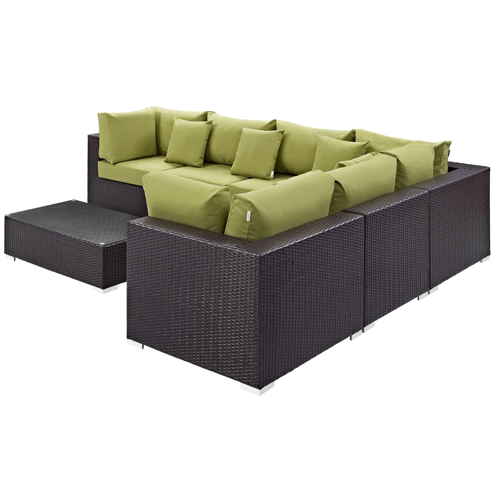 Convene 7 Piece Outdoor Patio Sectional Set by Modway