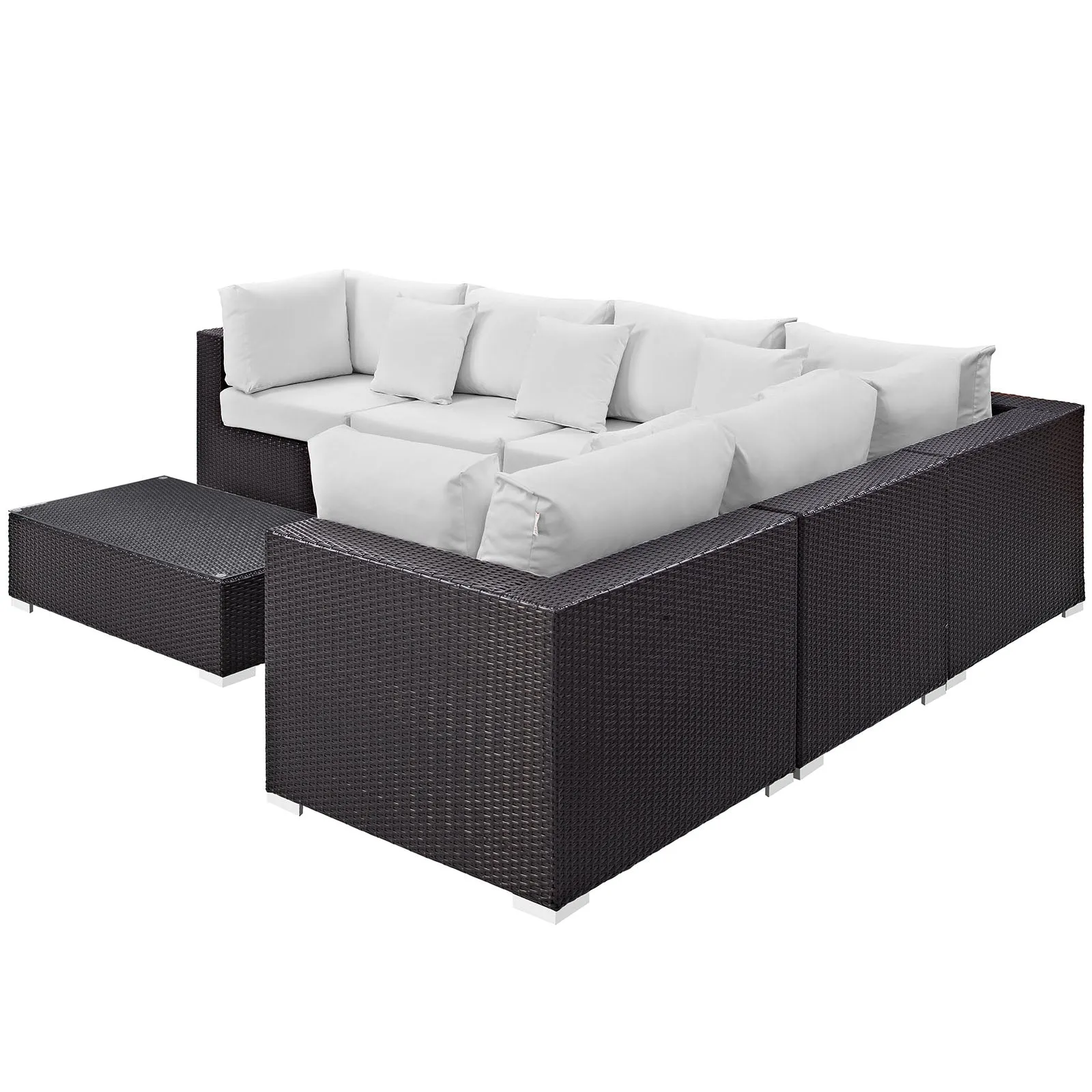 Convene 7 Piece Outdoor Patio Sectional Set by Modway