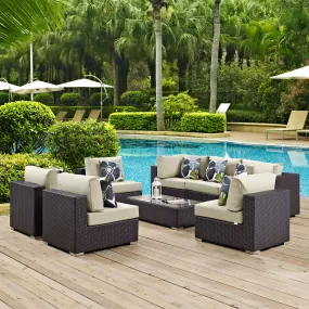 Convene 8 Piece Outdoor Patio Sectional Set by Modway