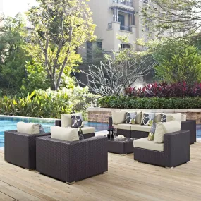 Convene 8 Piece Outdoor Patio Sectional Set by Modway