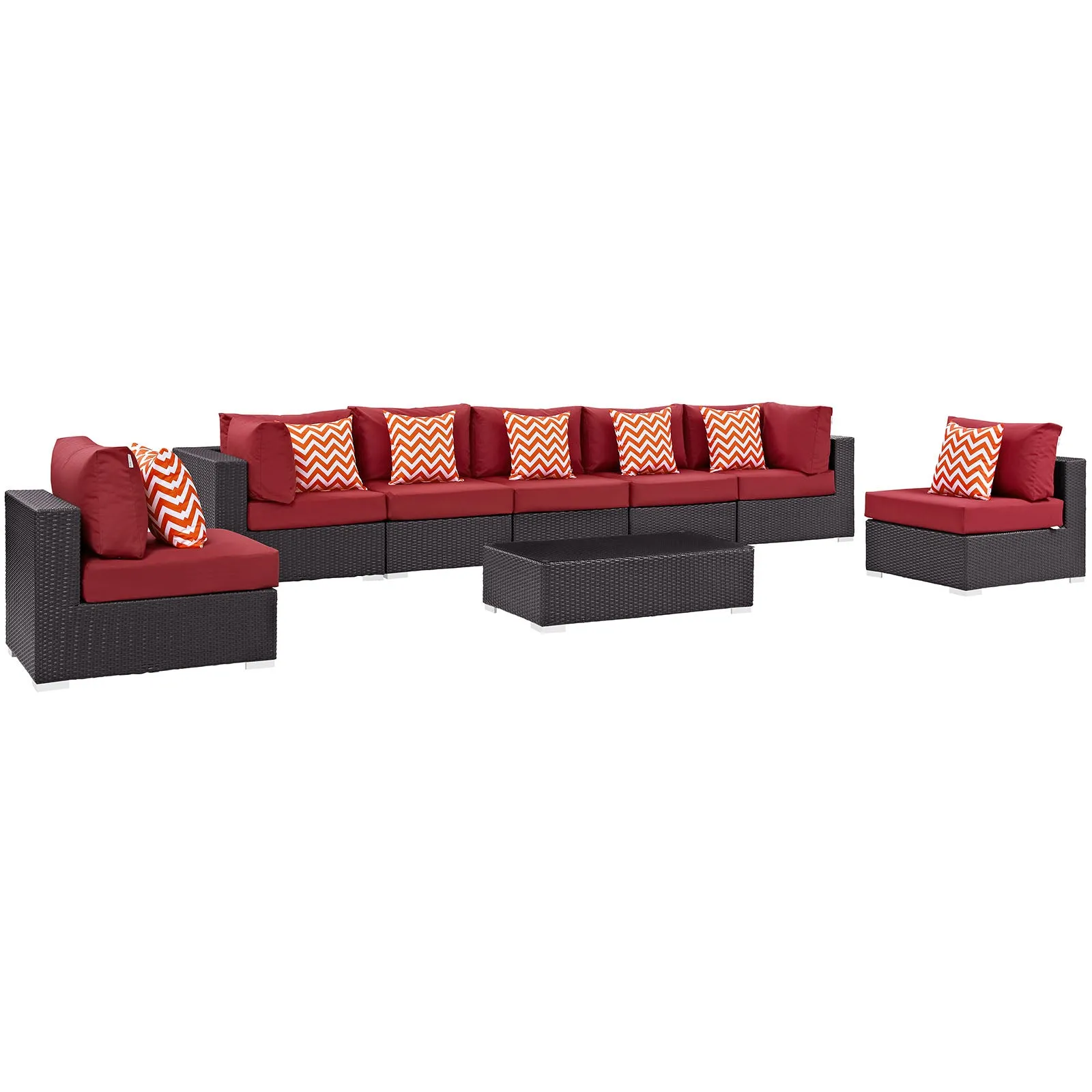 Convene 8 Piece Outdoor Patio Sectional Set by Modway