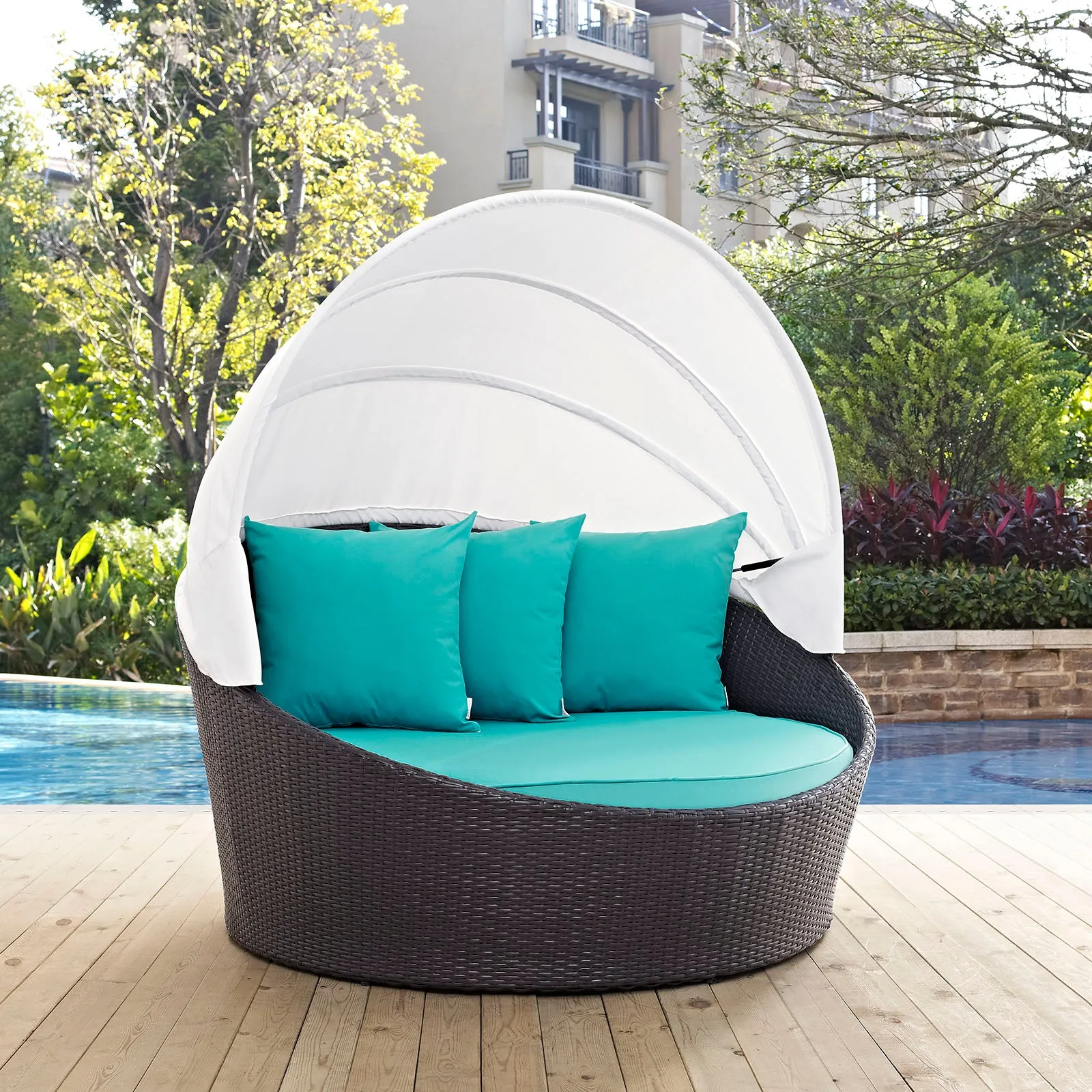 Convene Canopy Outdoor Patio Daybed by Modway