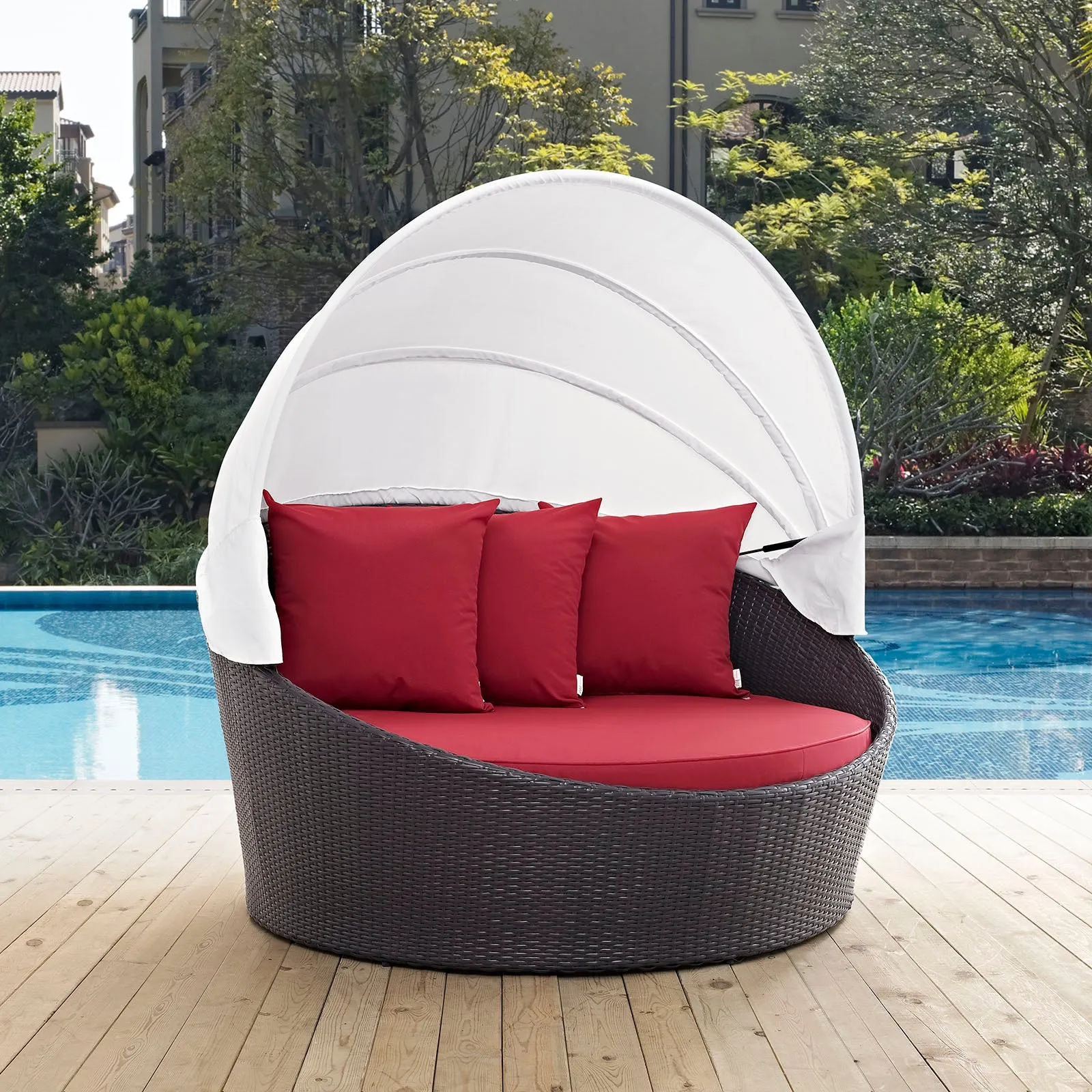 Convene Canopy Outdoor Patio Daybed by Modway