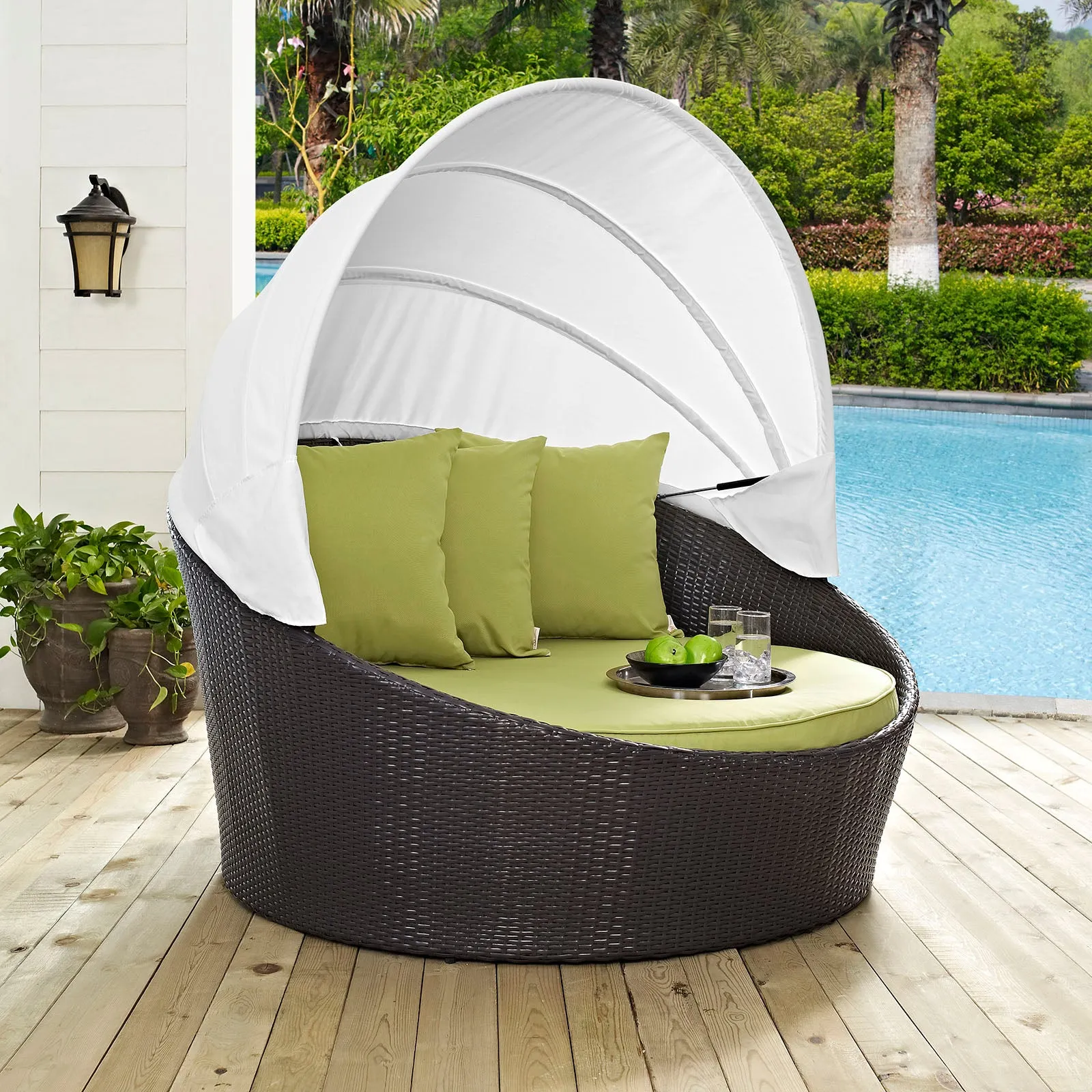 Convene Canopy Outdoor Patio Daybed by Modway