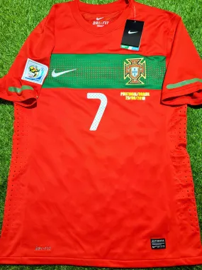 Cristiano Ronaldo Portugal 2010 WORLD CUP PLAYER ISSUE Jersey Camiseta Shirt L SKU# 381703-611