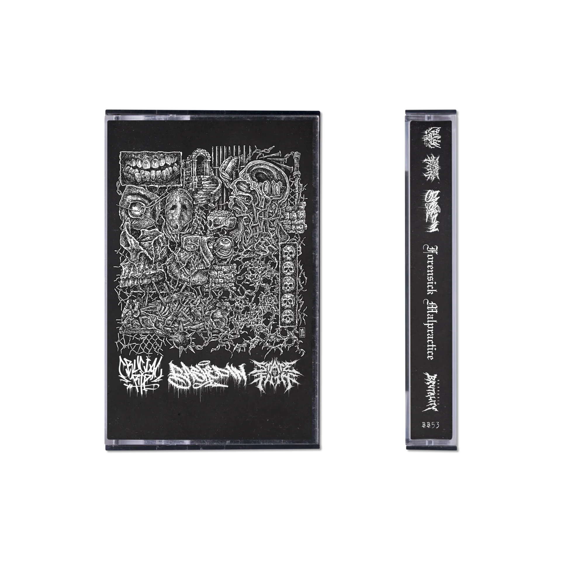 Crucial Rip / State If Filth / Bashed In - Forensick Malpractice cassette