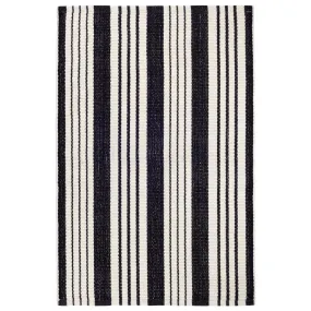 Dash & Albert Birmingham Black Indoor Outdoor Rug