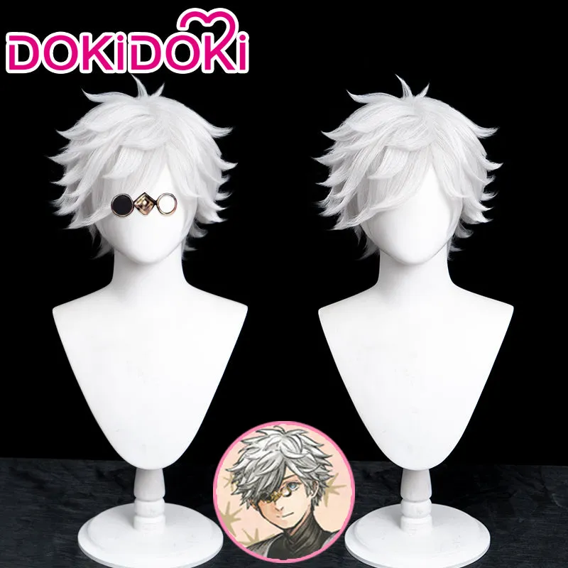 DokiDoki Manga Witch Hat Atelier Cosplay Qifrey Cosplay Wig Short White