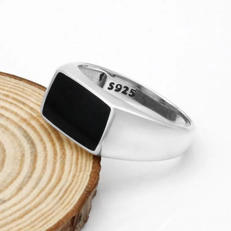 Elias 925 Sterling Silver Signet Ring