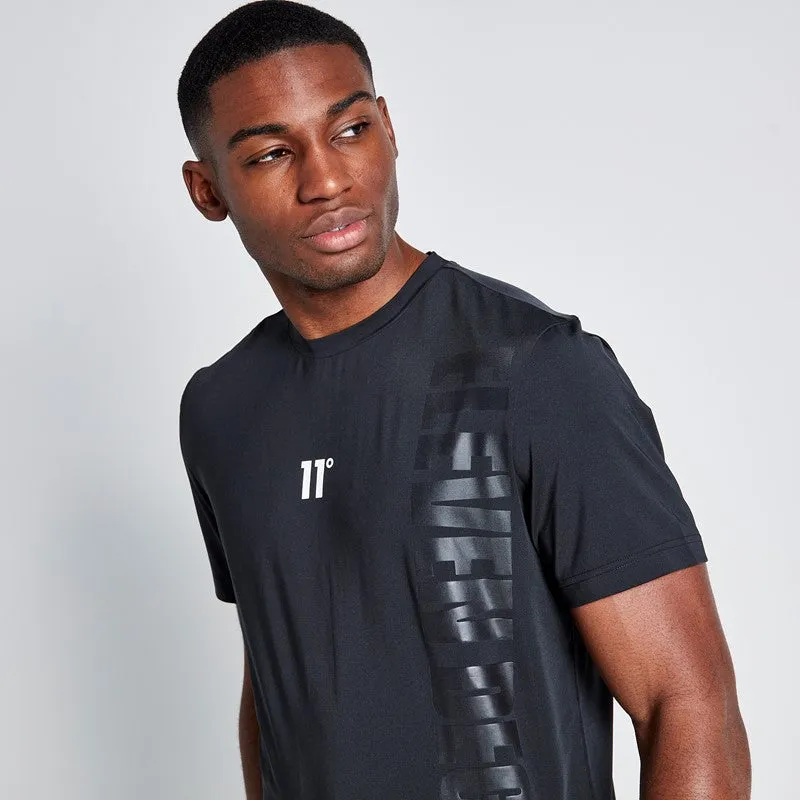 Embossed Print T-Shirt - Black