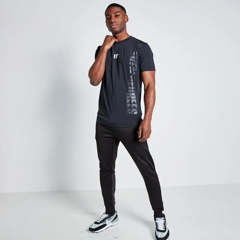 Embossed Print T-Shirt - Black