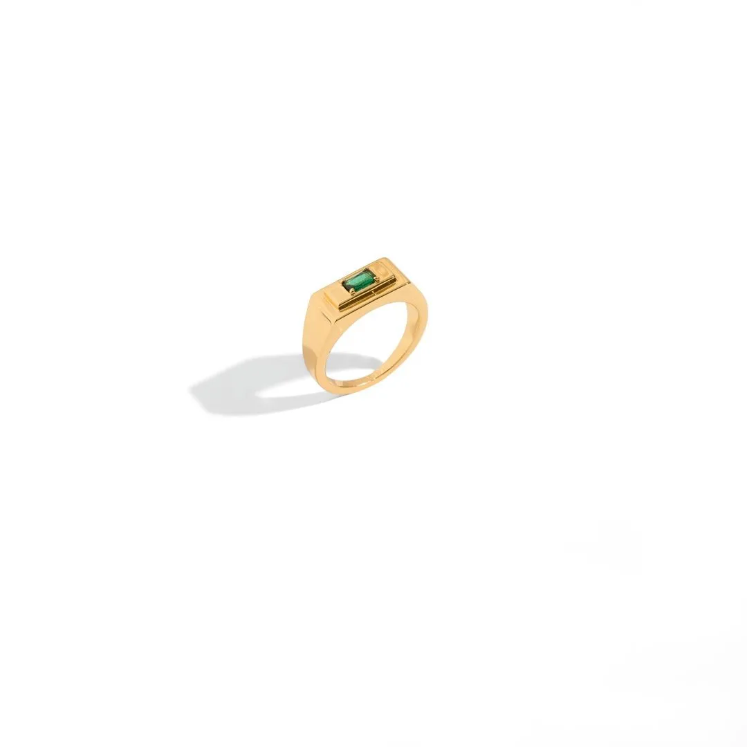 EMERALD MUSE SQUARED RING