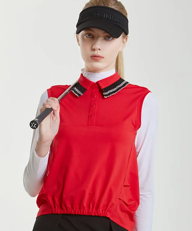 Ergo Patch Collar Sleeveless - Red