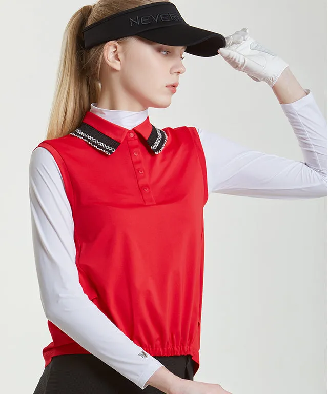 Ergo Patch Collar Sleeveless - Red