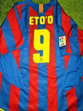 Eto'o Barcelona 2005 2006 Home Jersey Shirt Camiseta Maglia L SKU# 195970