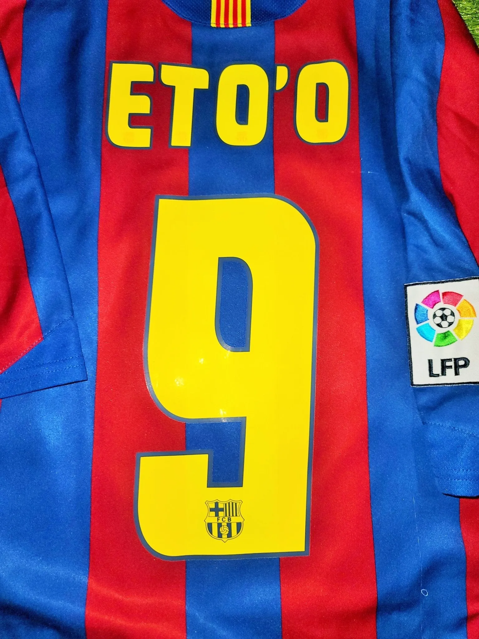 Eto'o Barcelona 2005 2006 Home Jersey Shirt Camiseta Maglia L SKU# 195970