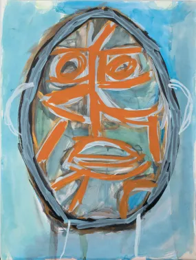 Face With Orange Lines, by Alsendoe Owens