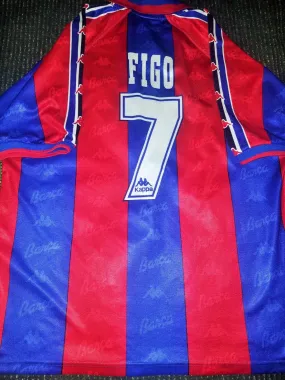 Figo Kappa Barcelona PLAYER ISSUE 1996 1997 Jersey Shirt Camiseta XL