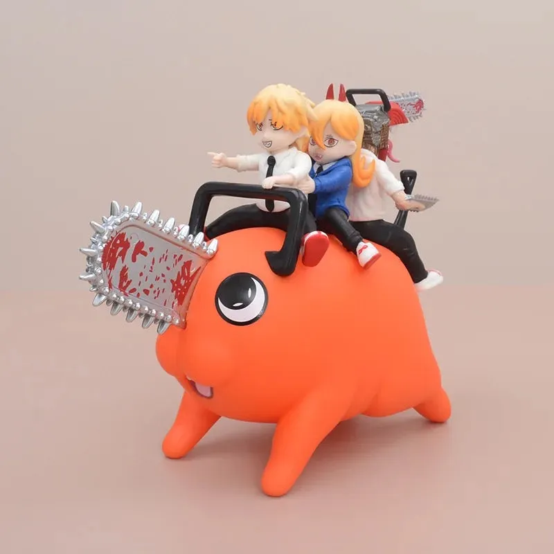 Figuras de PVC de Anime: Motosierra Man - Denji, Power y Pochita en una Escala de 20 cm