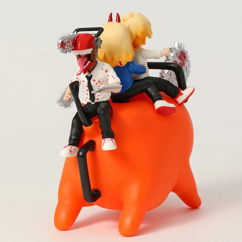 Figuras de PVC de Anime: Motosierra Man - Denji, Power y Pochita en una Escala de 20 cm