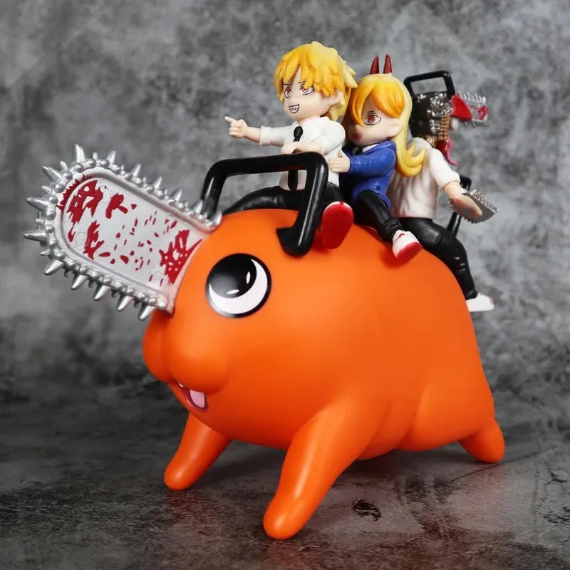 Figuras de PVC de Anime: Motosierra Man - Denji, Power y Pochita en una Escala de 20 cm