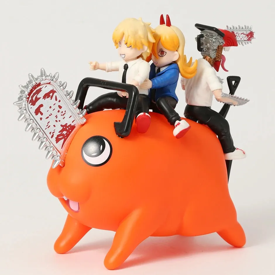 Figuras de PVC de Anime: Motosierra Man - Denji, Power y Pochita en una Escala de 20 cm