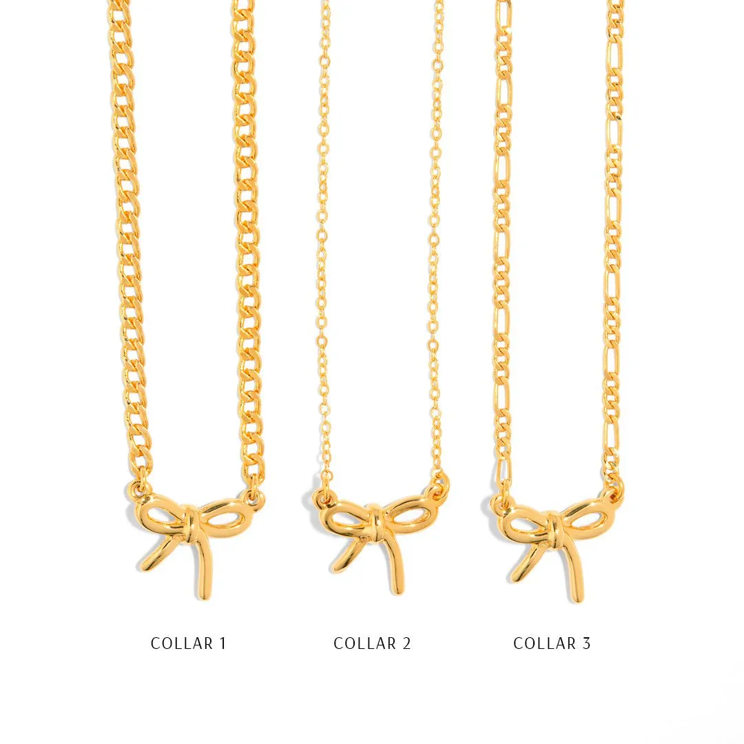 GOLDEN BOW COQUETTE NECKLACE