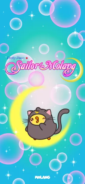 Luna Sailor Moon - Manga Wallpaper of Molang