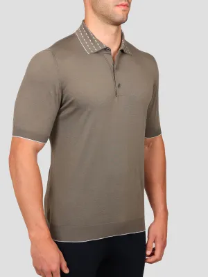 Maglia Polo 100% Cotone Supersoft Grigia e Bianca