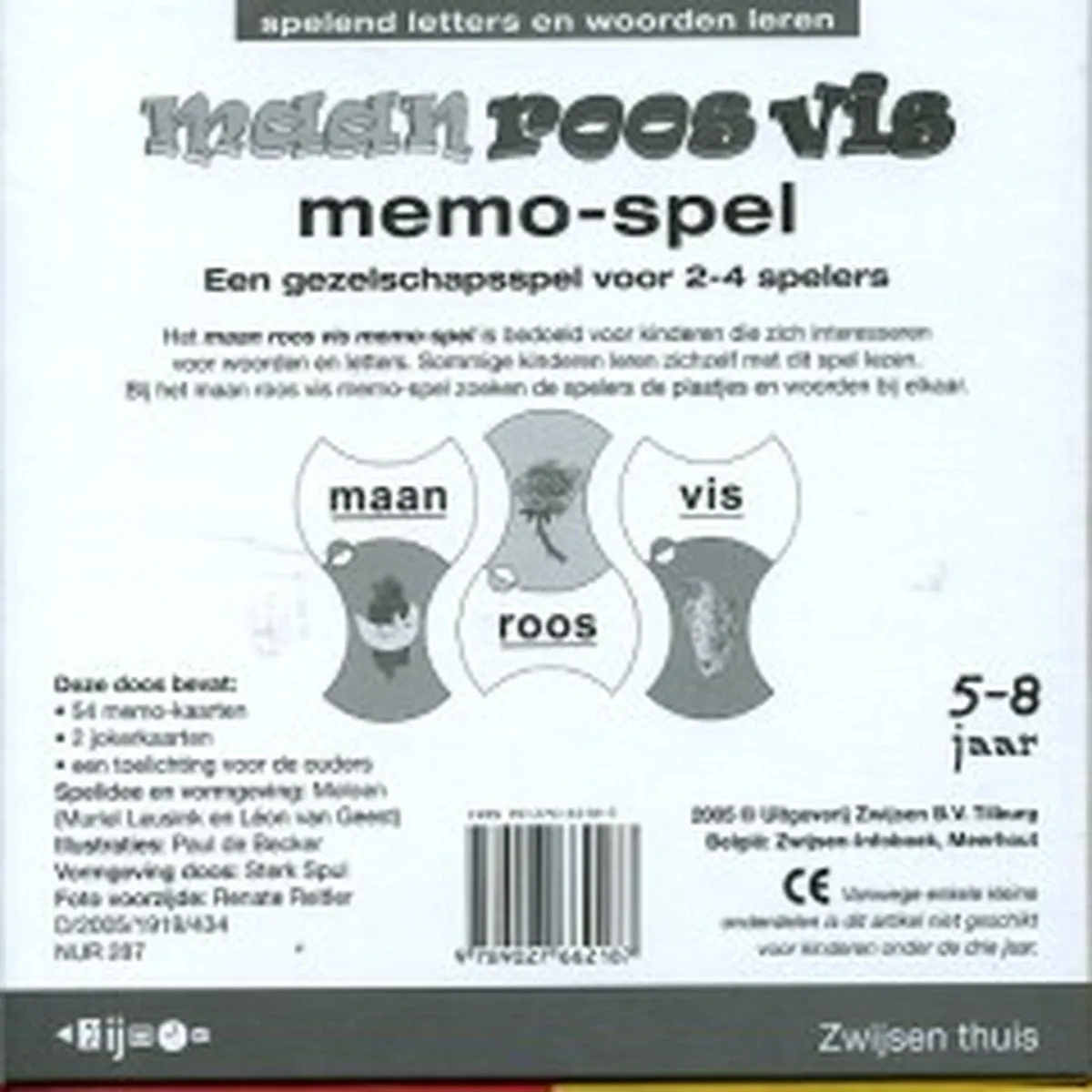 Memo-spel | maan roos vis | Koopjeshoek