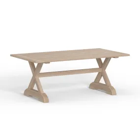 Newport Outdoor Trestle Teak Dining Table