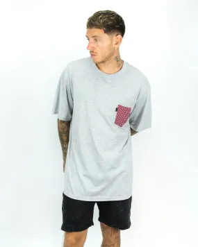 Oversized Ibiza Pocket Tee - Gris