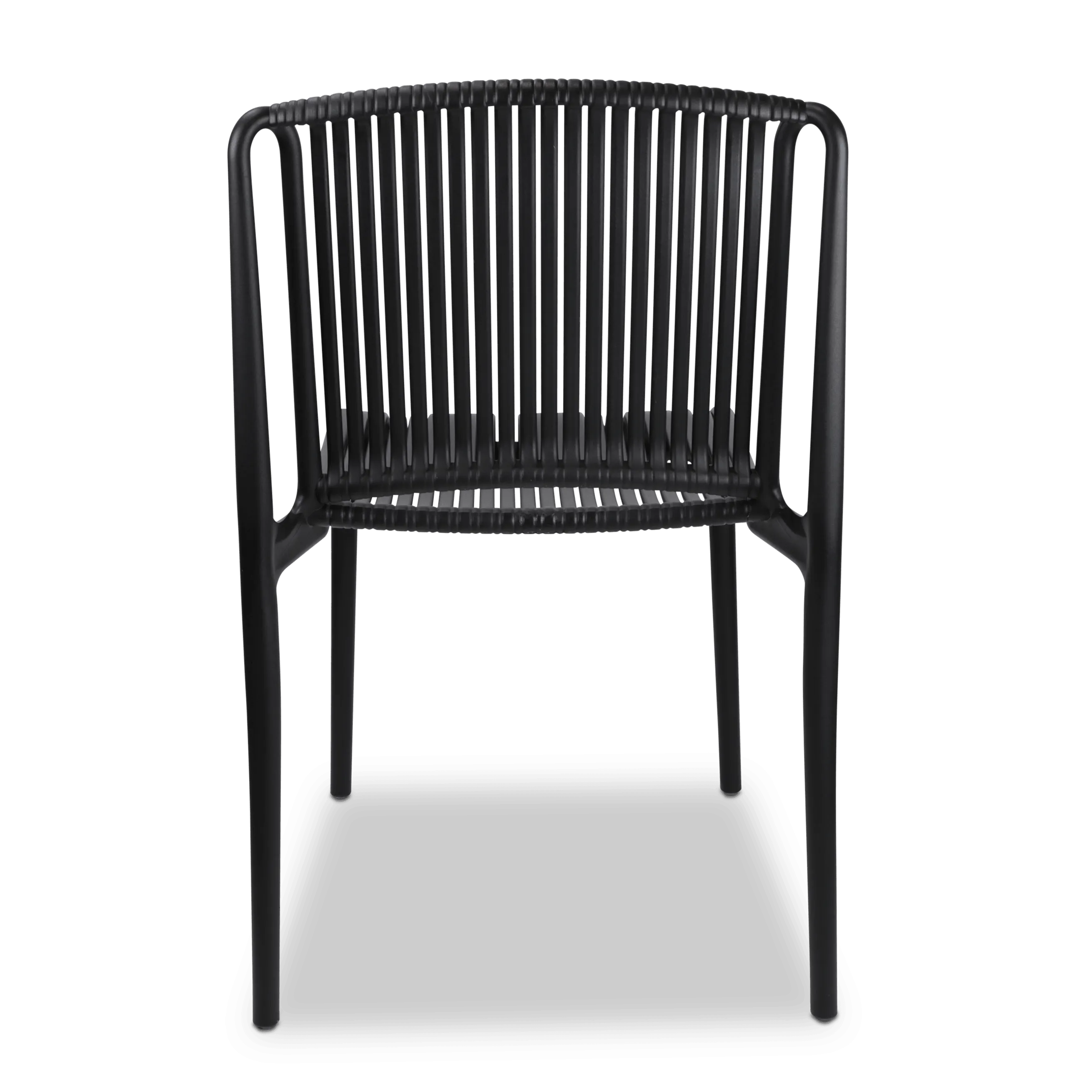 Paros UV Plastic Outdoor Chair (PP) in Midnight Black