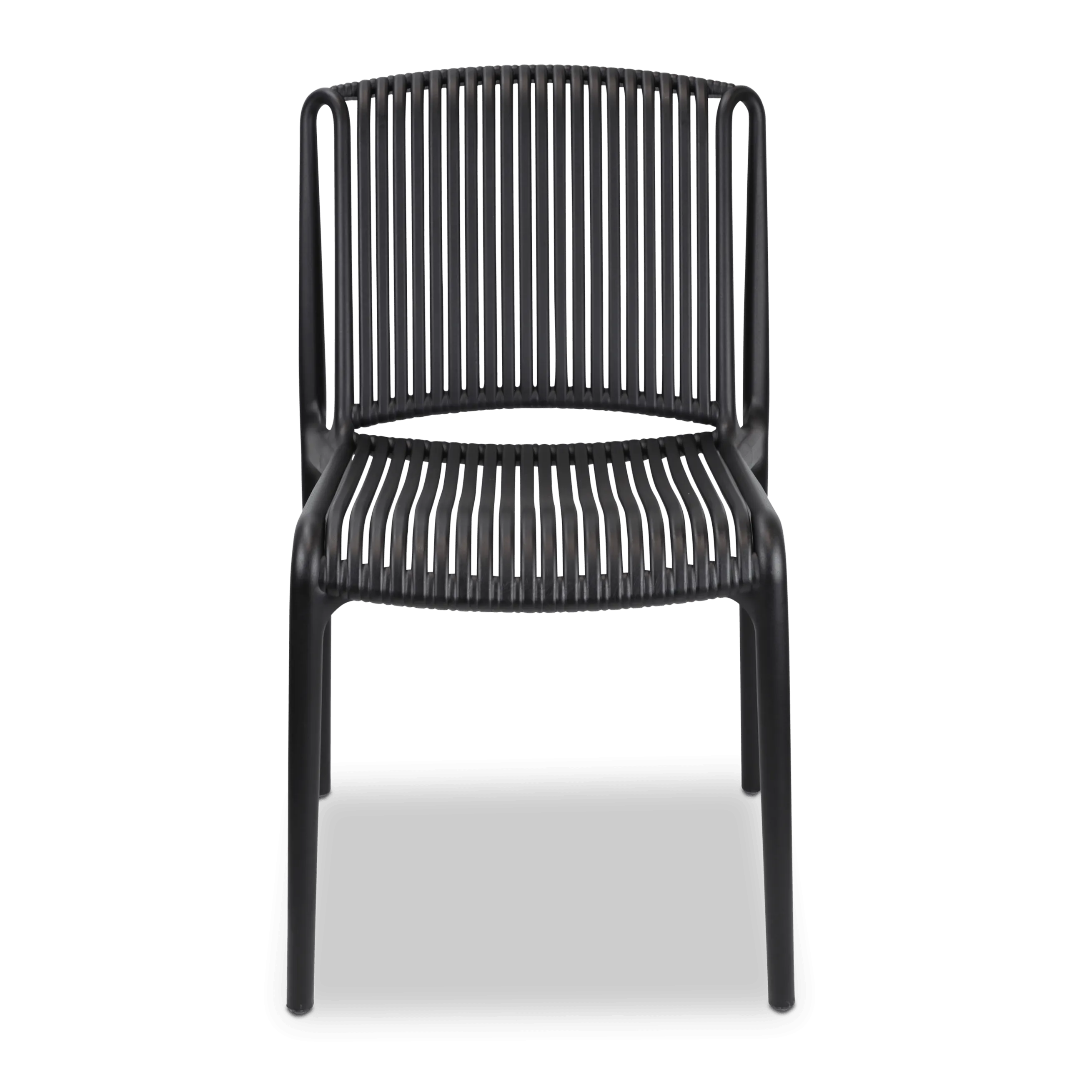 Paros UV Plastic Outdoor Chair (PP) in Midnight Black