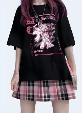 Pink Anime T-shirt