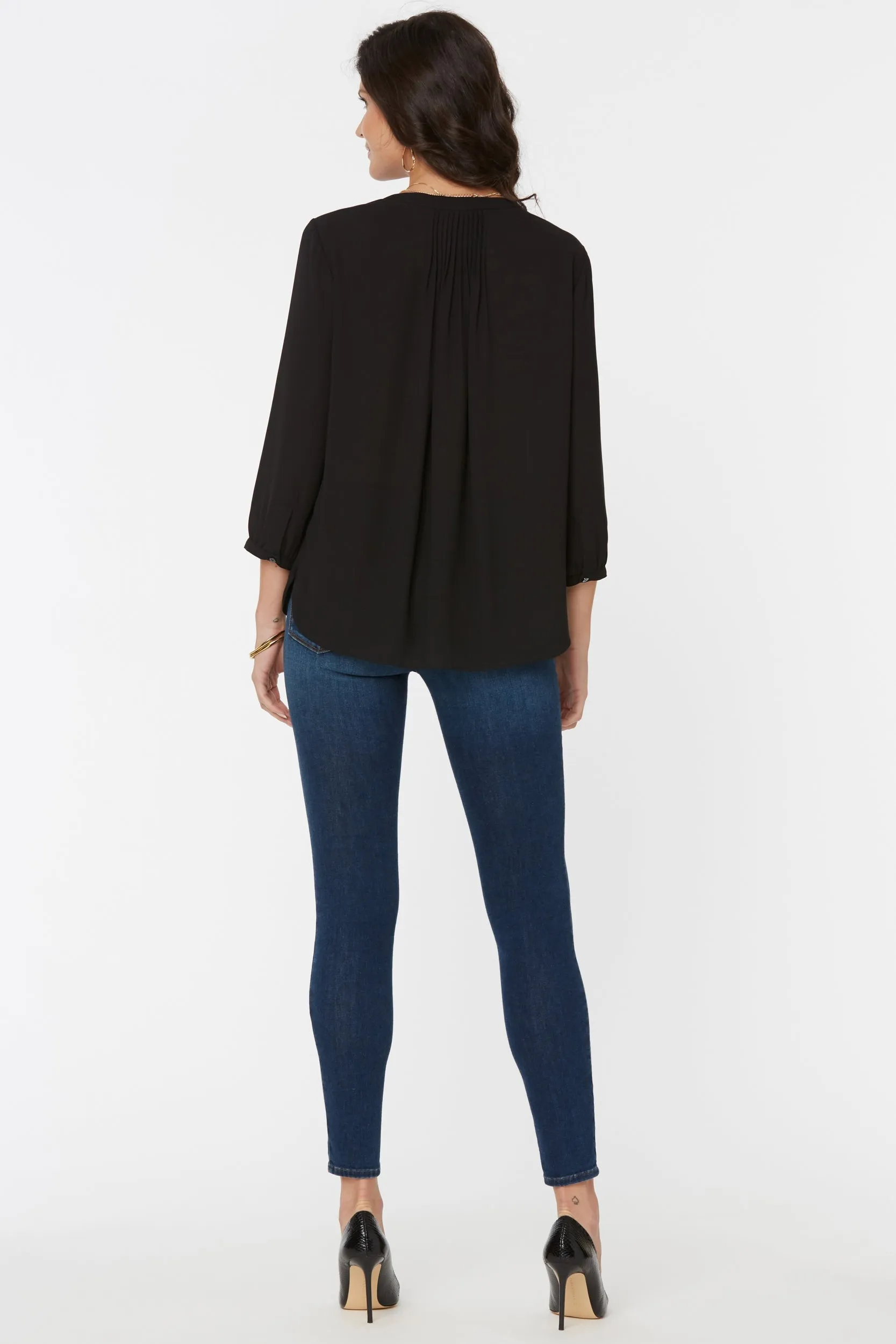 Pintuck Blouse Zwart | Black