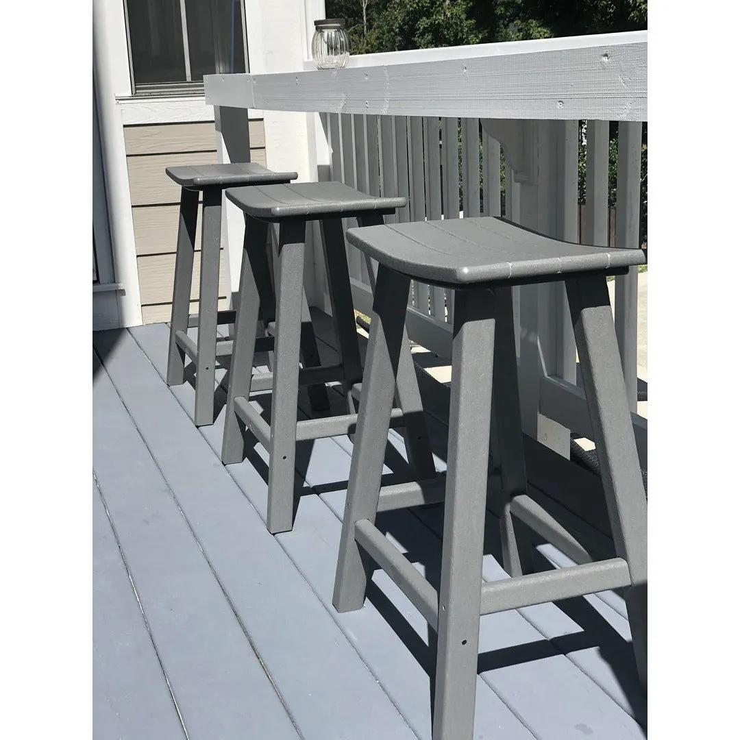 Polywood 30" Saddle Bar Stool