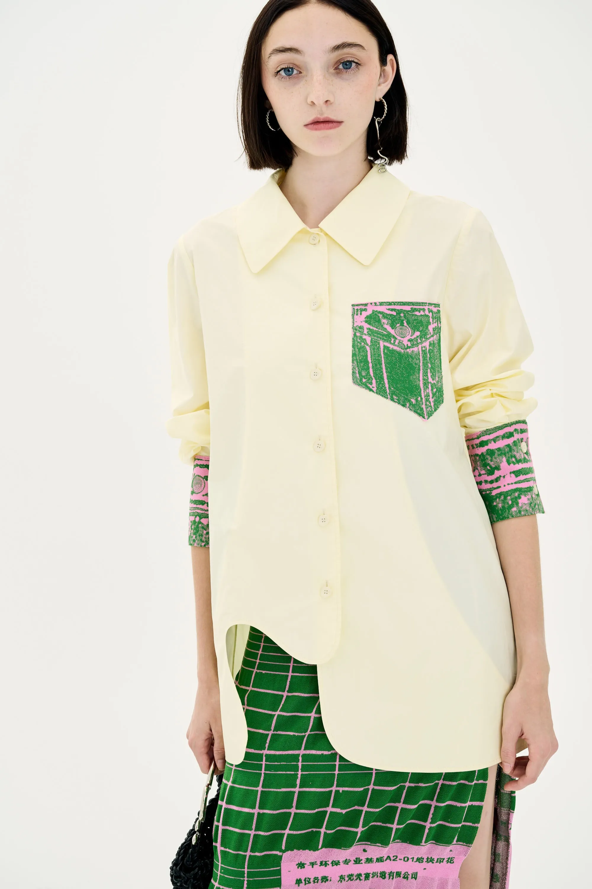 PROTEA MIXED MEDIA OVERSIZED SHIRT