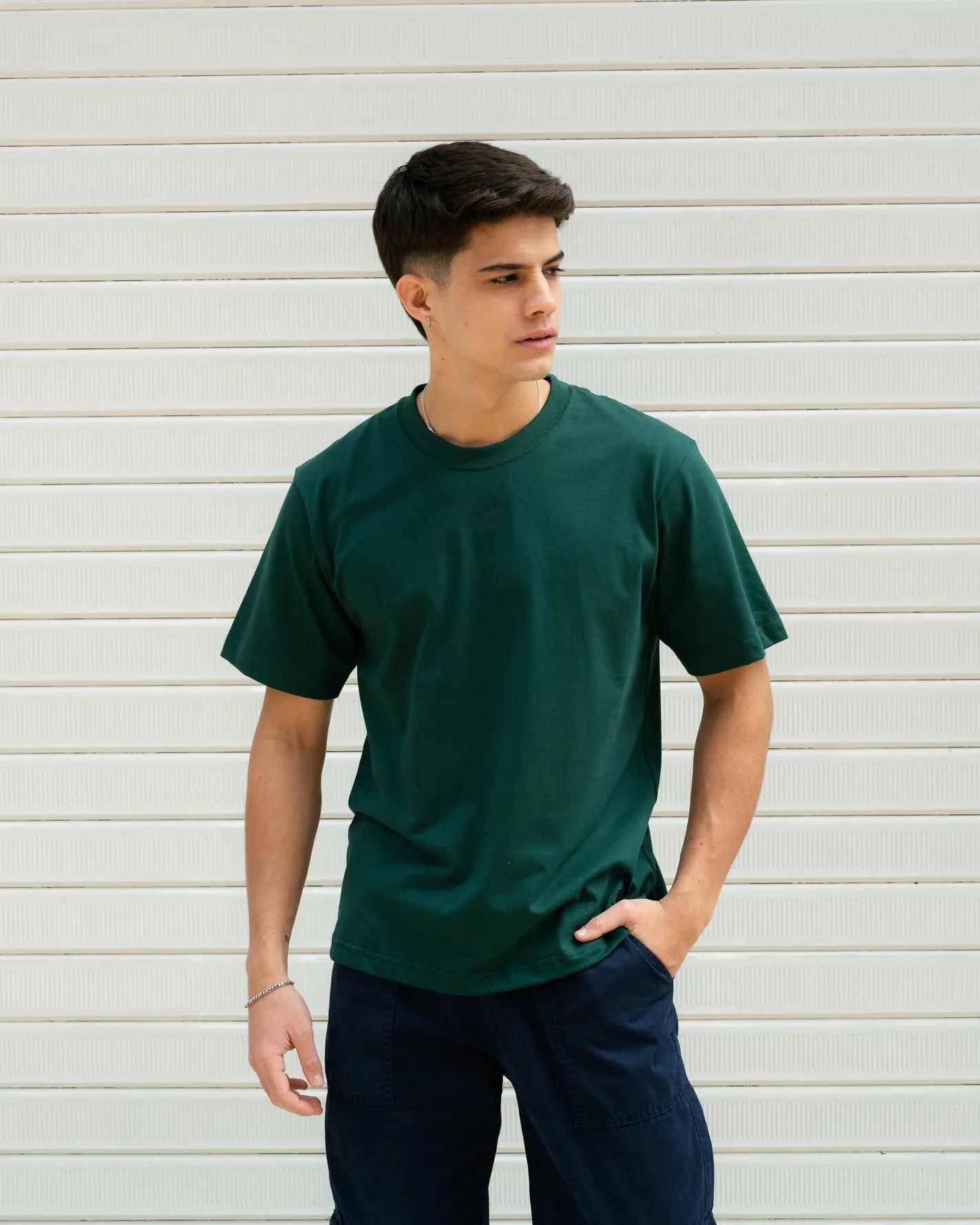 Semi Boxy Tee 20/1 - Verde