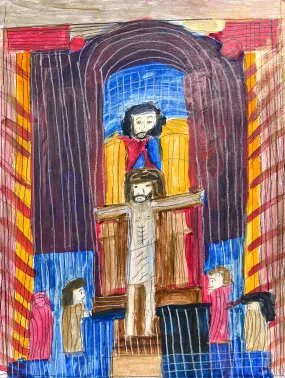 Stained Glass of Jesus, by Dylan Reeves