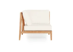 Teak Outdoor Corner Chair - Right