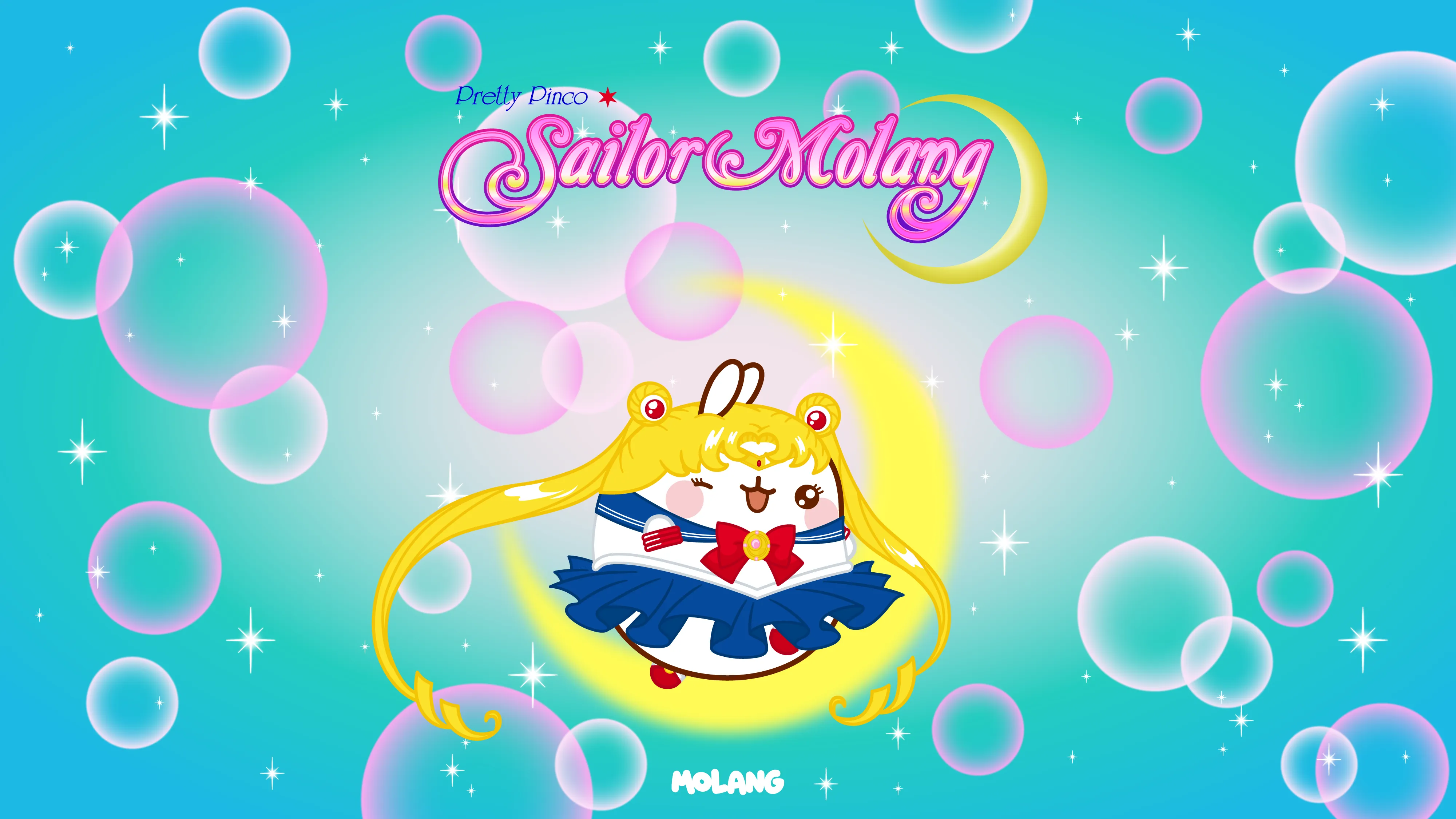 Usagi Sailor Moon - Manga Wallpaper of Molang