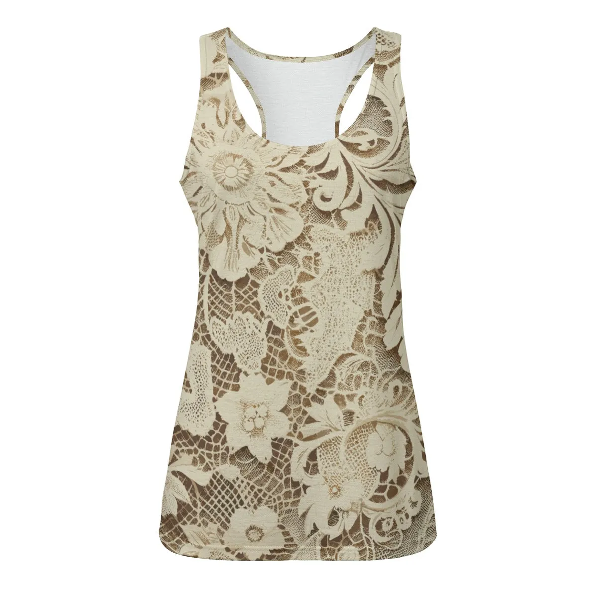 Vampire Art Eco-friendly Vintage Cream Victorian Lace Women's Tank Top