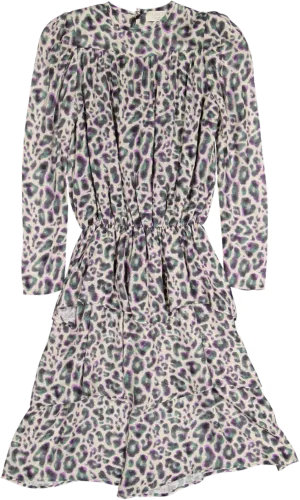 VESTIDO FALDA CAPA-Animal Print