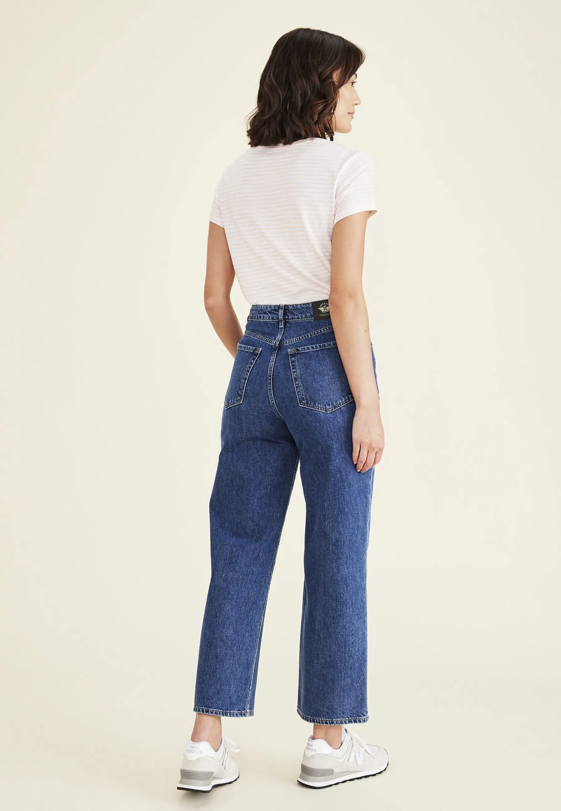 Women's Straight Fit High Jean Cut Pants