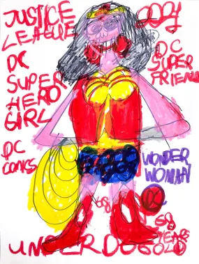 Wonder Woman 01, Mixed Media